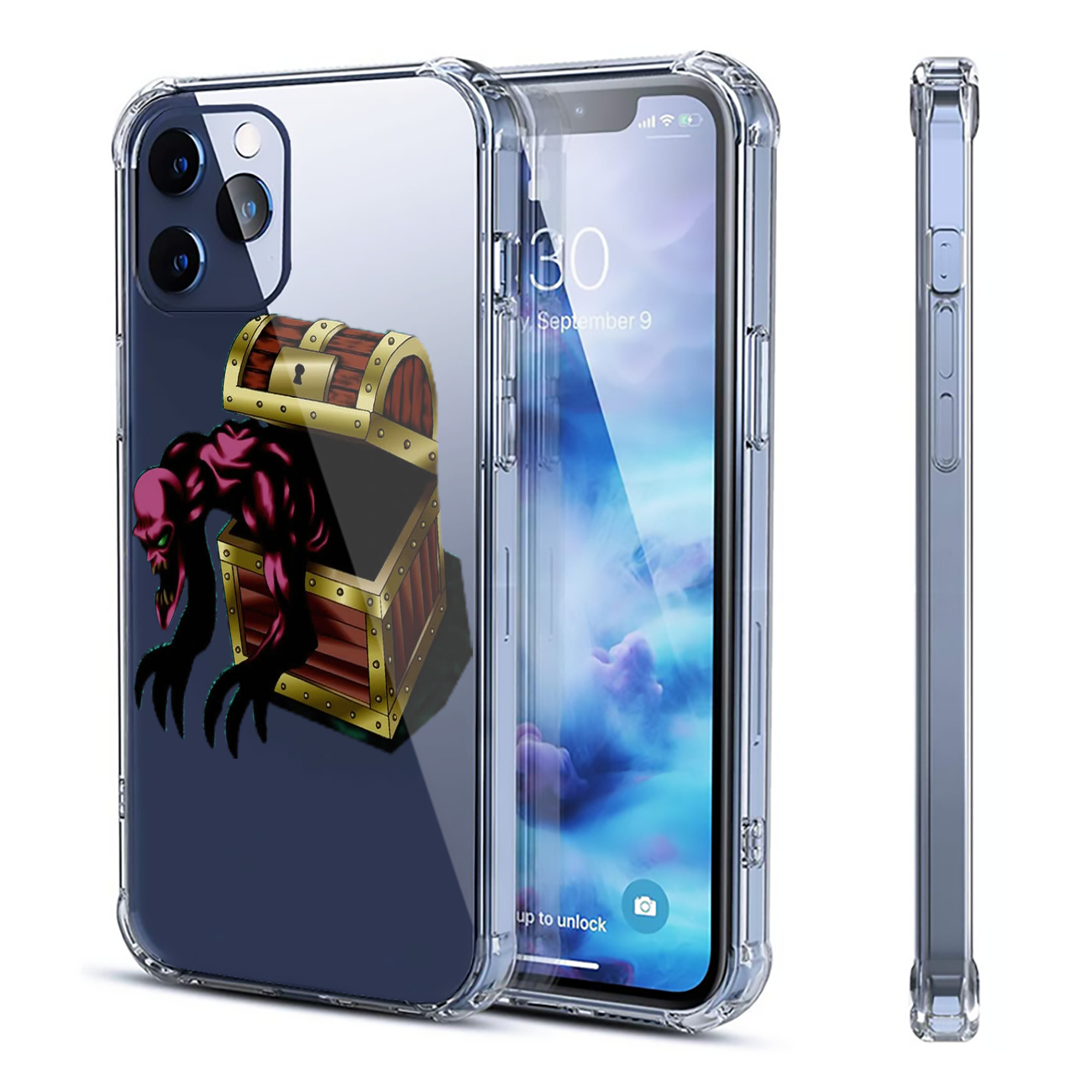 （画像用） 遊☆戯☆王 Yu-Gi-Oh! 【iPhone 12シリーズ対応】透明スマホケース（クリアソフトケース）